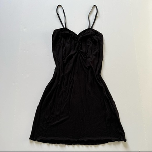 Little‎ black dress lettuce hem lingerie pajama slip